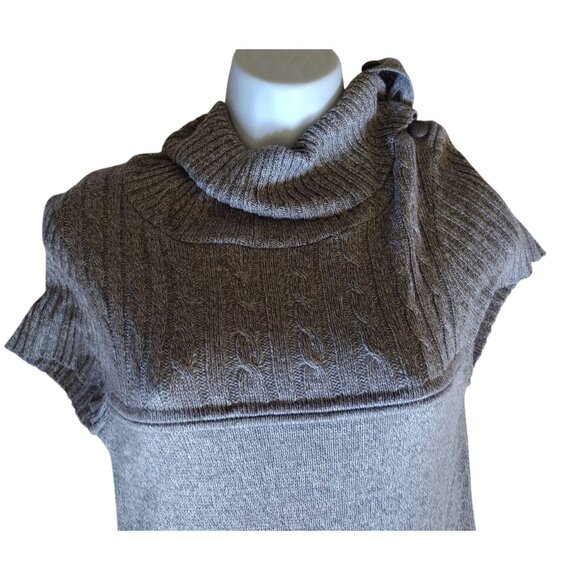 Sweater Dress A-List Size Medium Gray Stretchy Button Neckline Pockets RN57911 - Picture 2 of 15